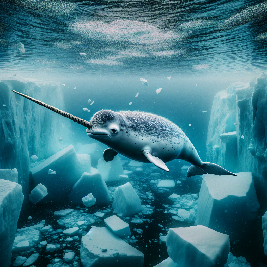 Narwhal and the Arctic Ocean Scene